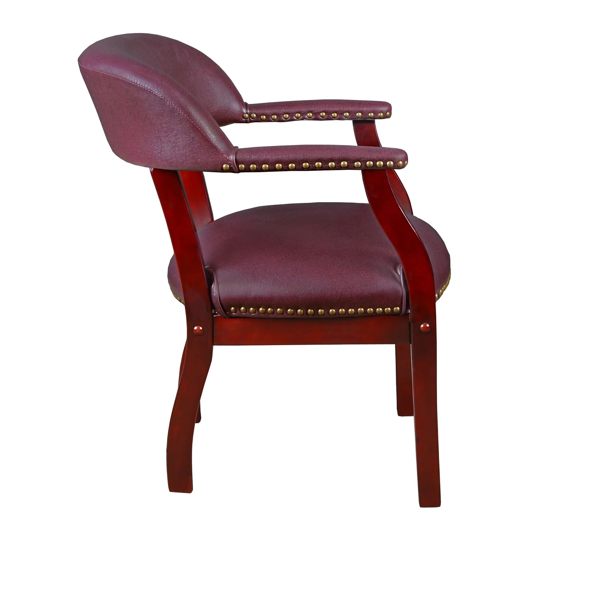 Irving Captain Chair- Burgundy