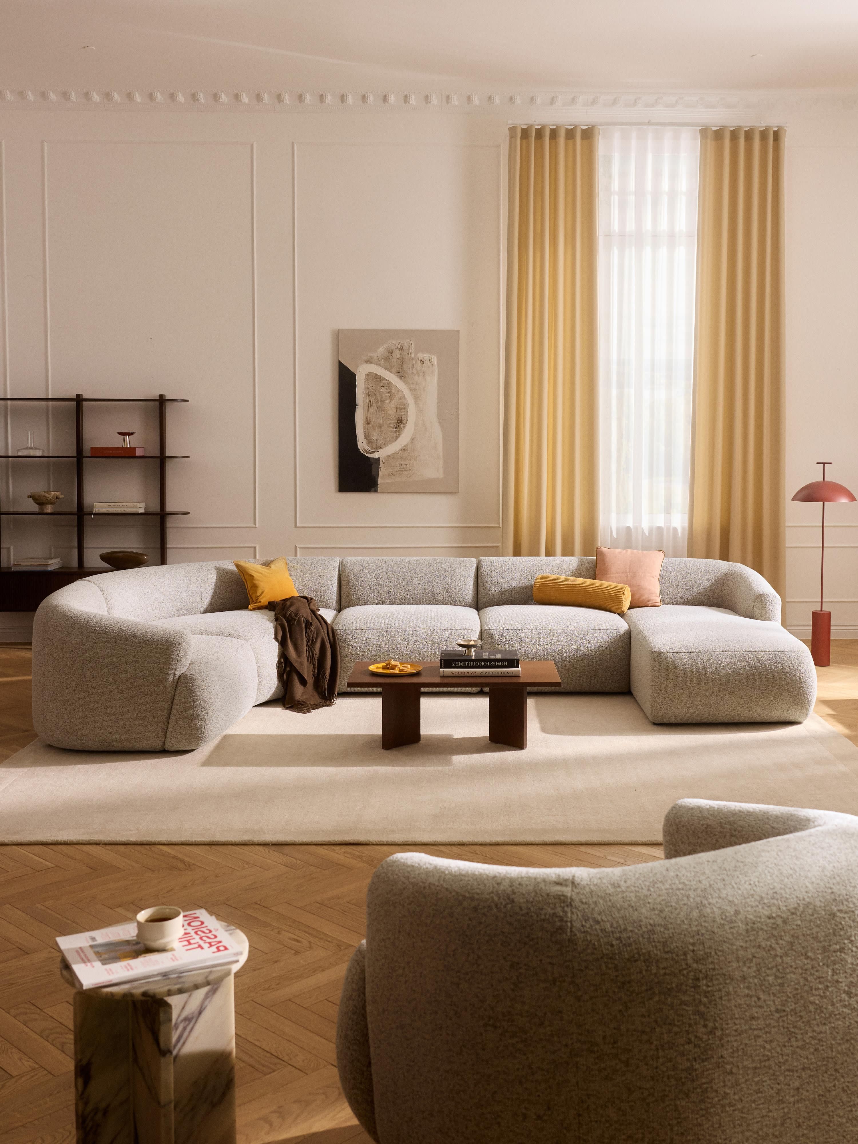 Modulares XL Bouclé-Sofa Sofia
