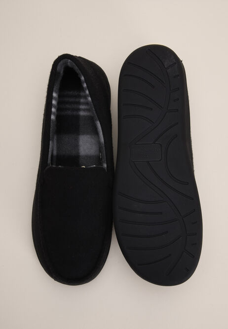 Mens Black Closed Back Apron Slippers