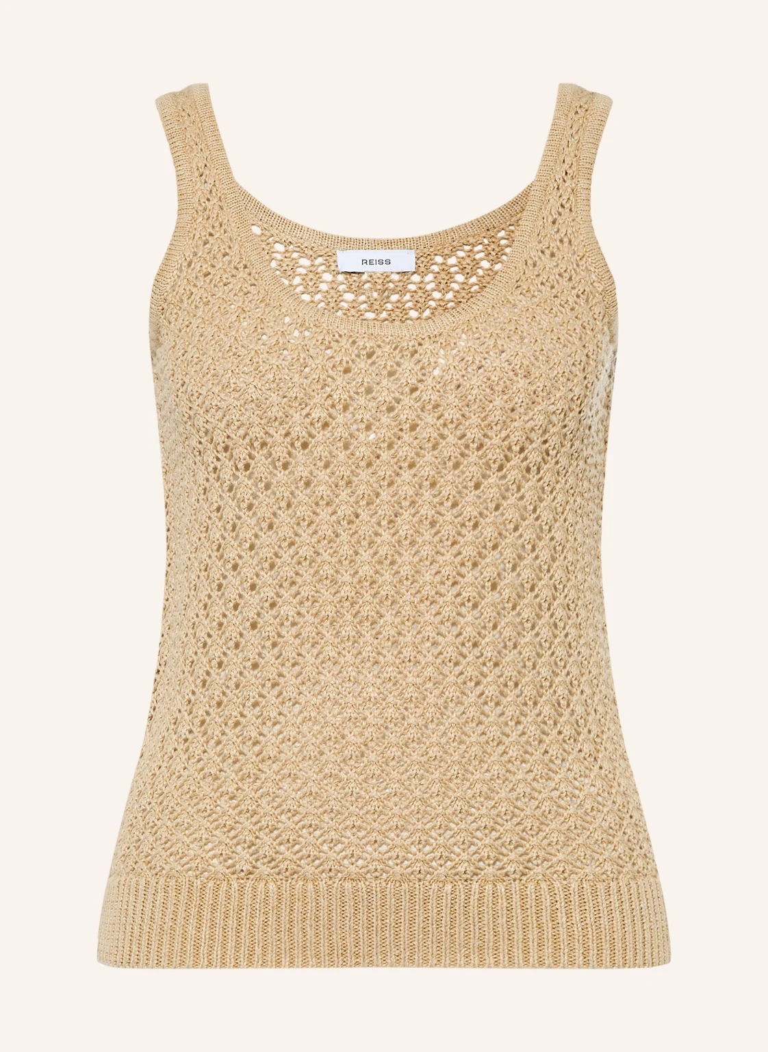 REISS Stricktop COLETTE aus Leinen