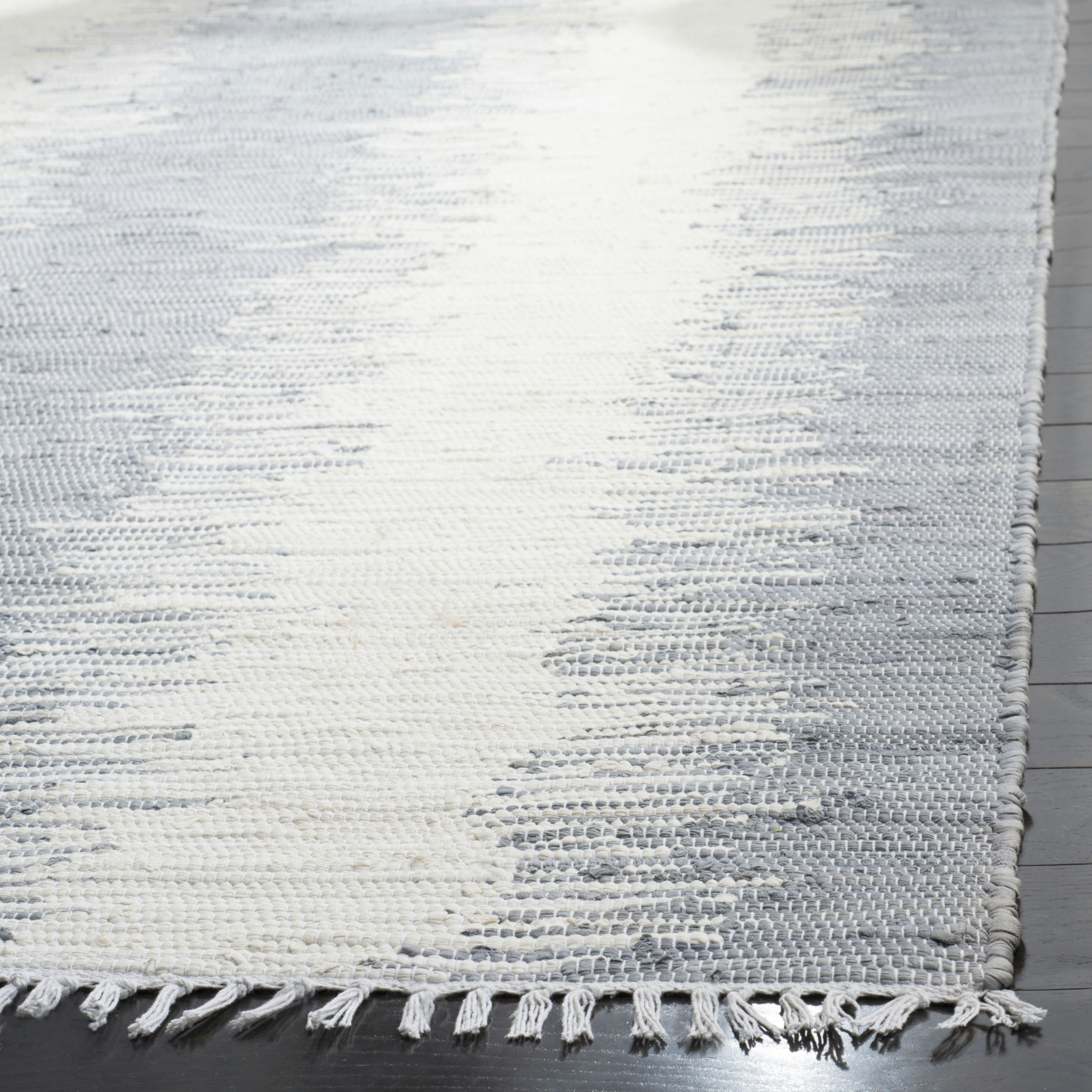 MONTAUK - Tapis de salon interieur moderne en gris, 91 x 152 cm