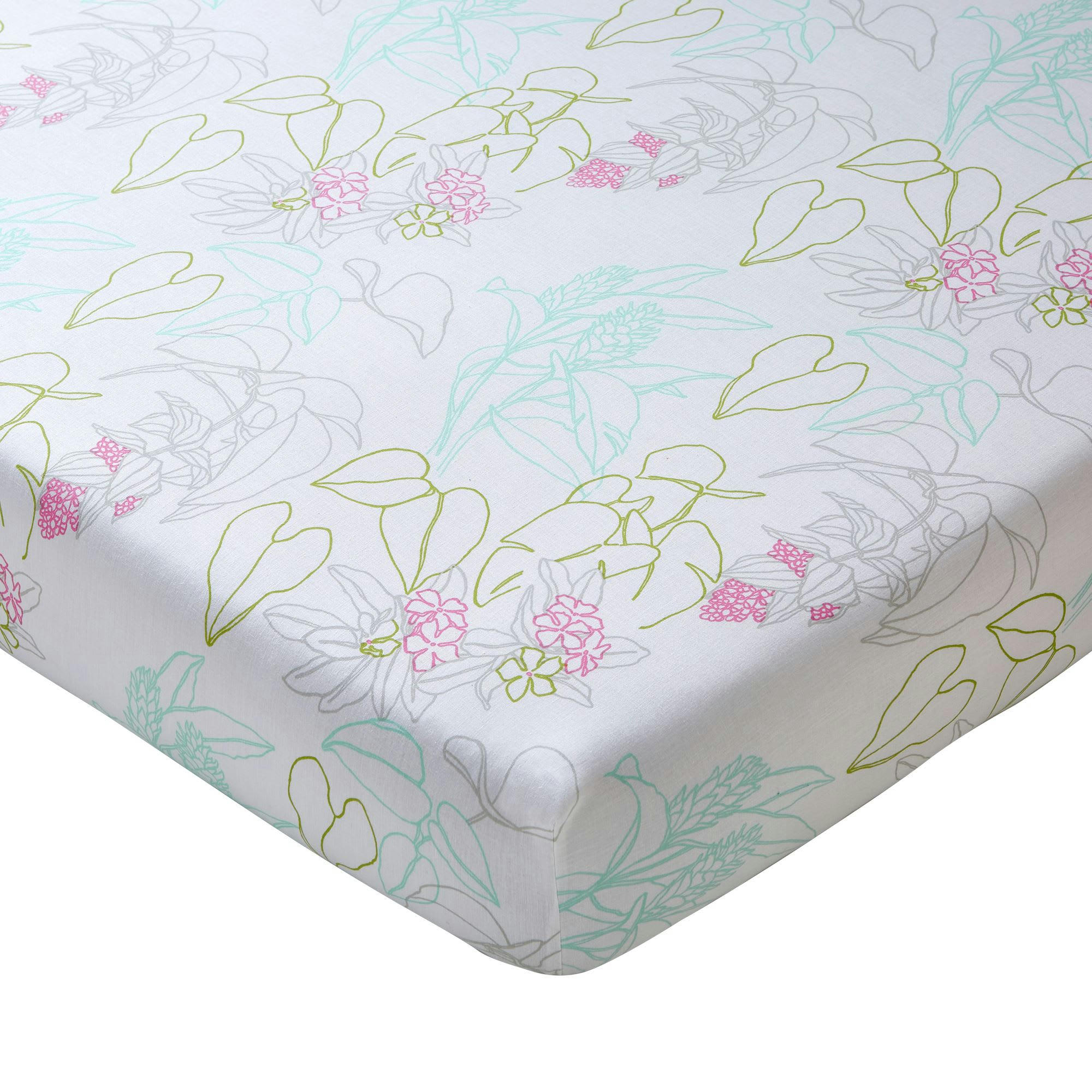 PLUIE D'ETE - Drap-housse 140x190x28 multicolore en coton