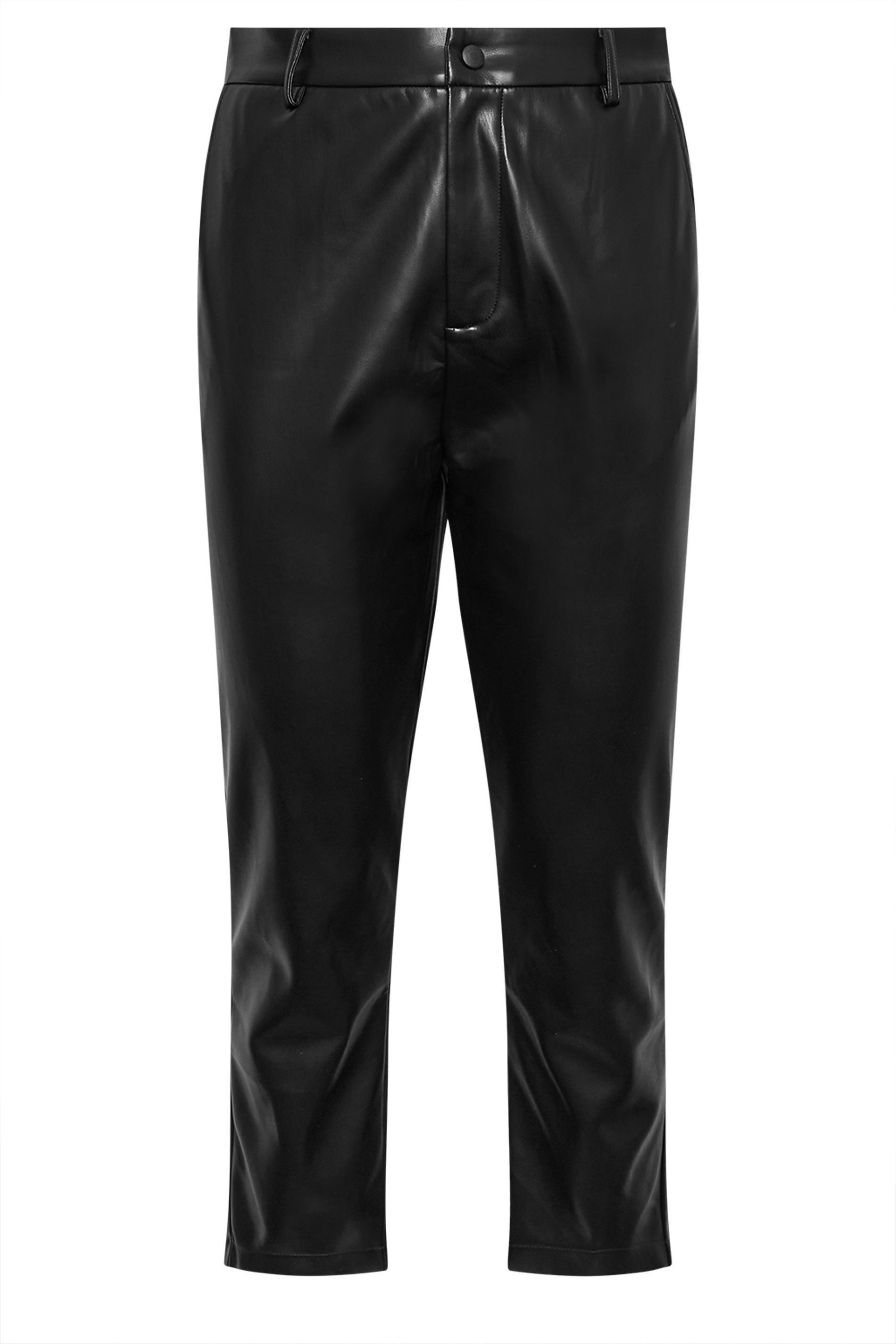 Yours Faux Leather Straight Leg Trousers