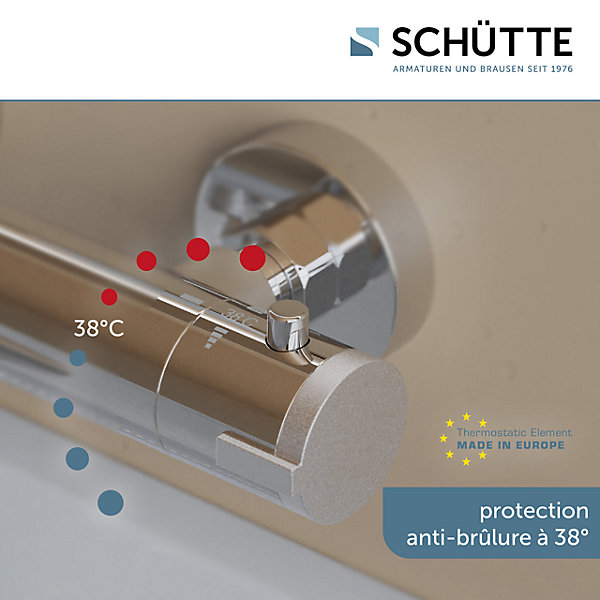Mitigeur thermostatique de baignoire Sch&uuml;tte LONDON chromé