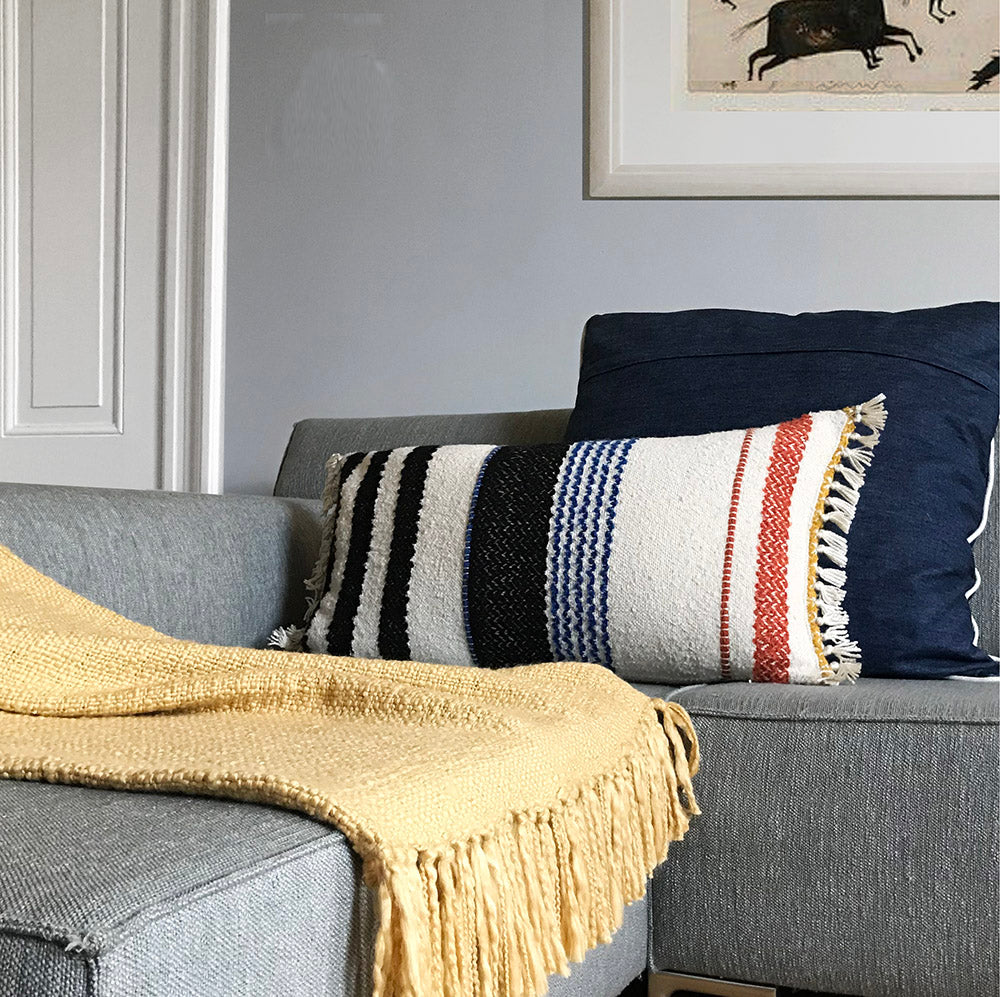 Malagoon Solid Plaid 125 x 150 cm - Vintage geel