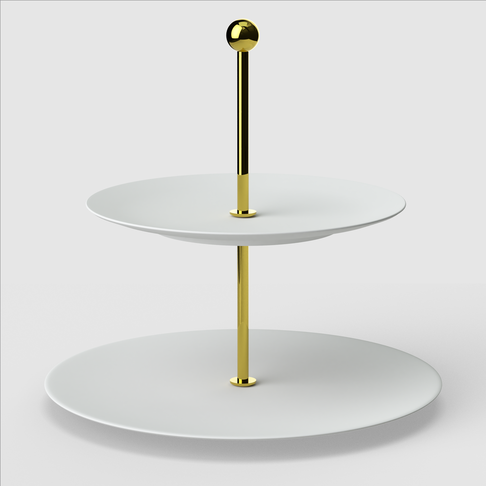 MetroChic 3 Tier Stand - White, 10.8'' x 10.8''