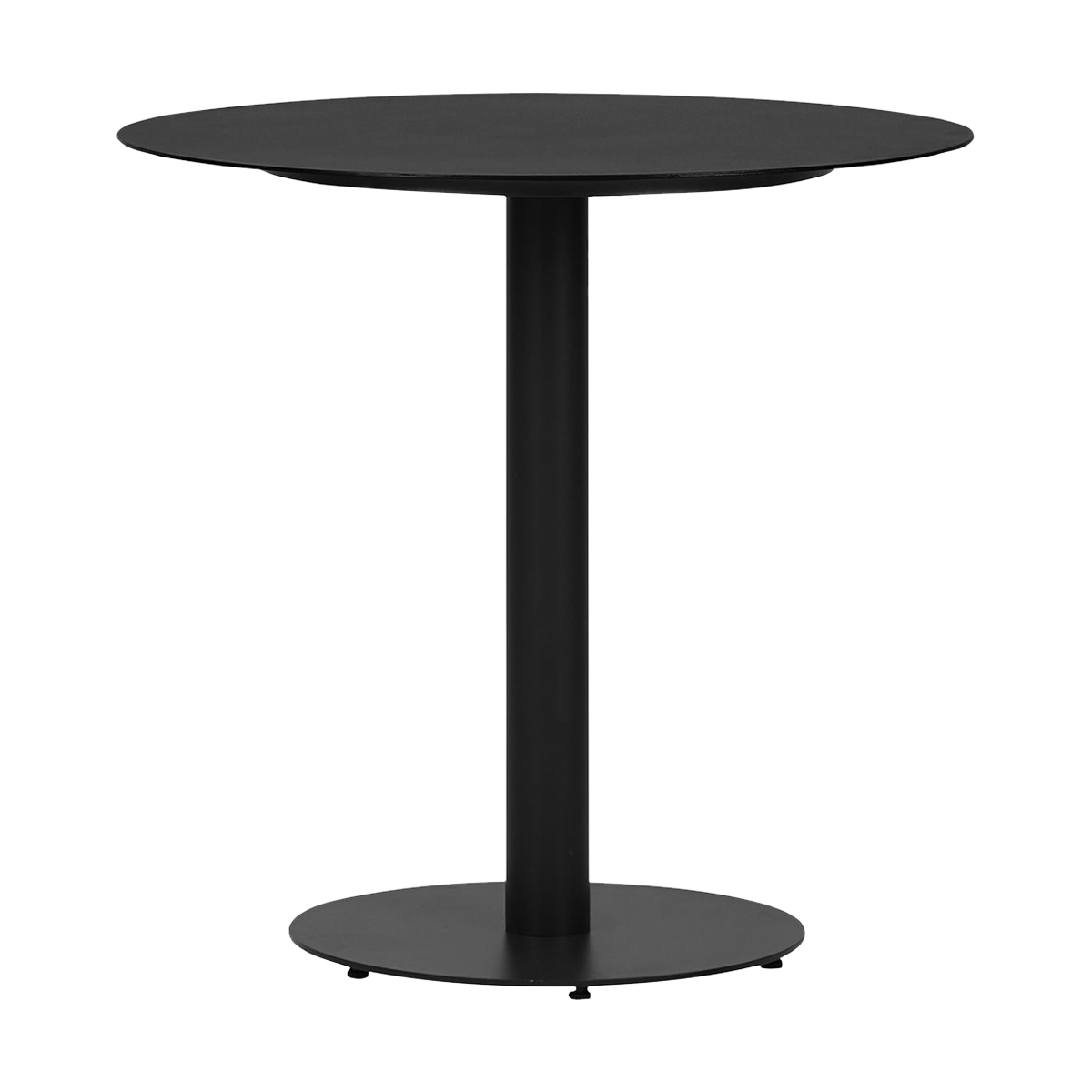 Lisomme Sieb metalen tuintafel zwart - Ø70 x 72 cm