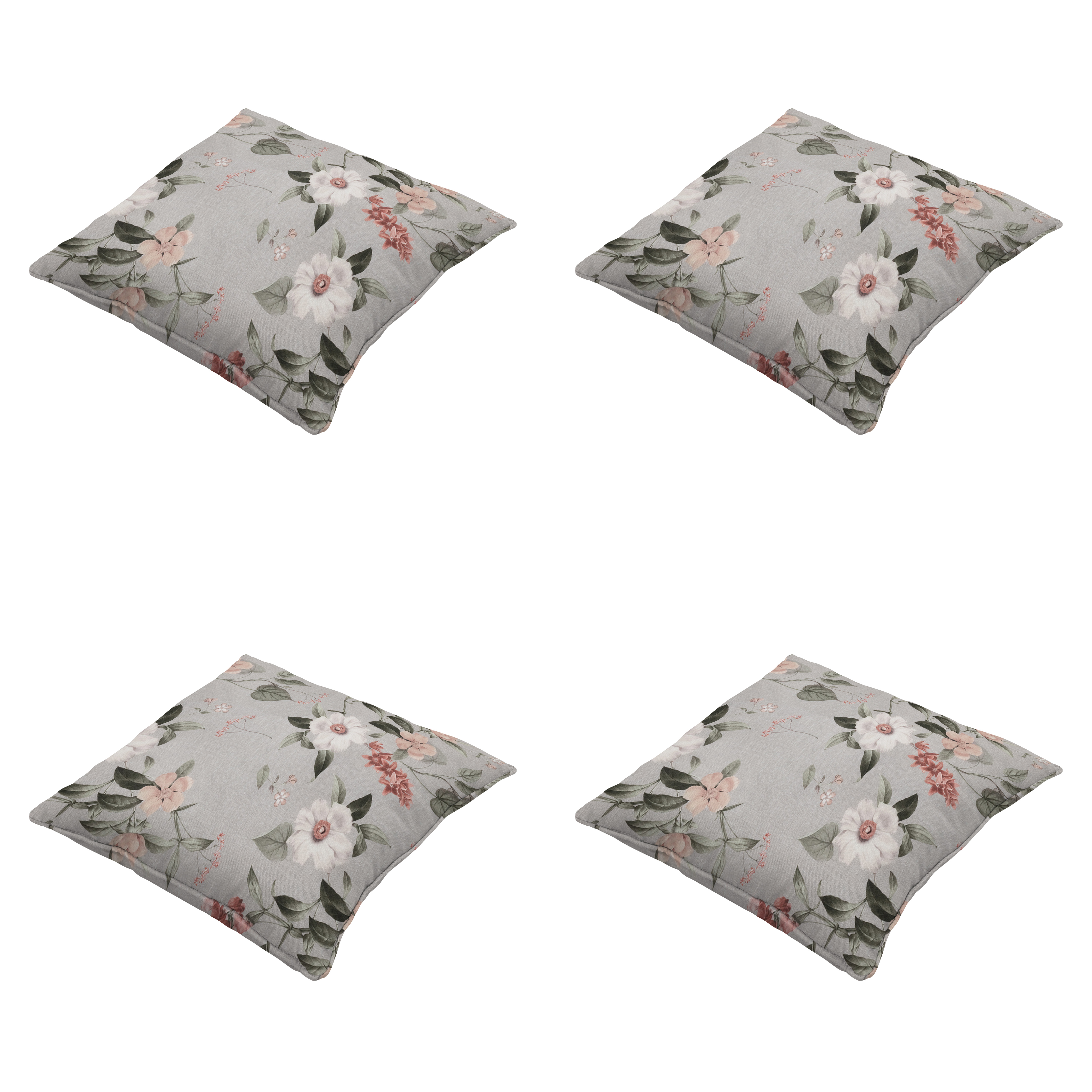 Madison sierkussen Julliete - multikleur - 50x50x10cm - set van 4