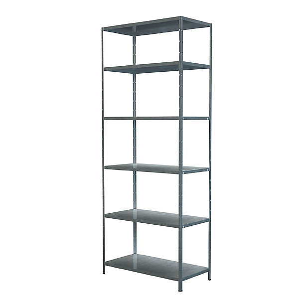 étagère de garage en acier galvanisé H.230 x L.80 x P.35 cm Schulte Regalwelt Powermax