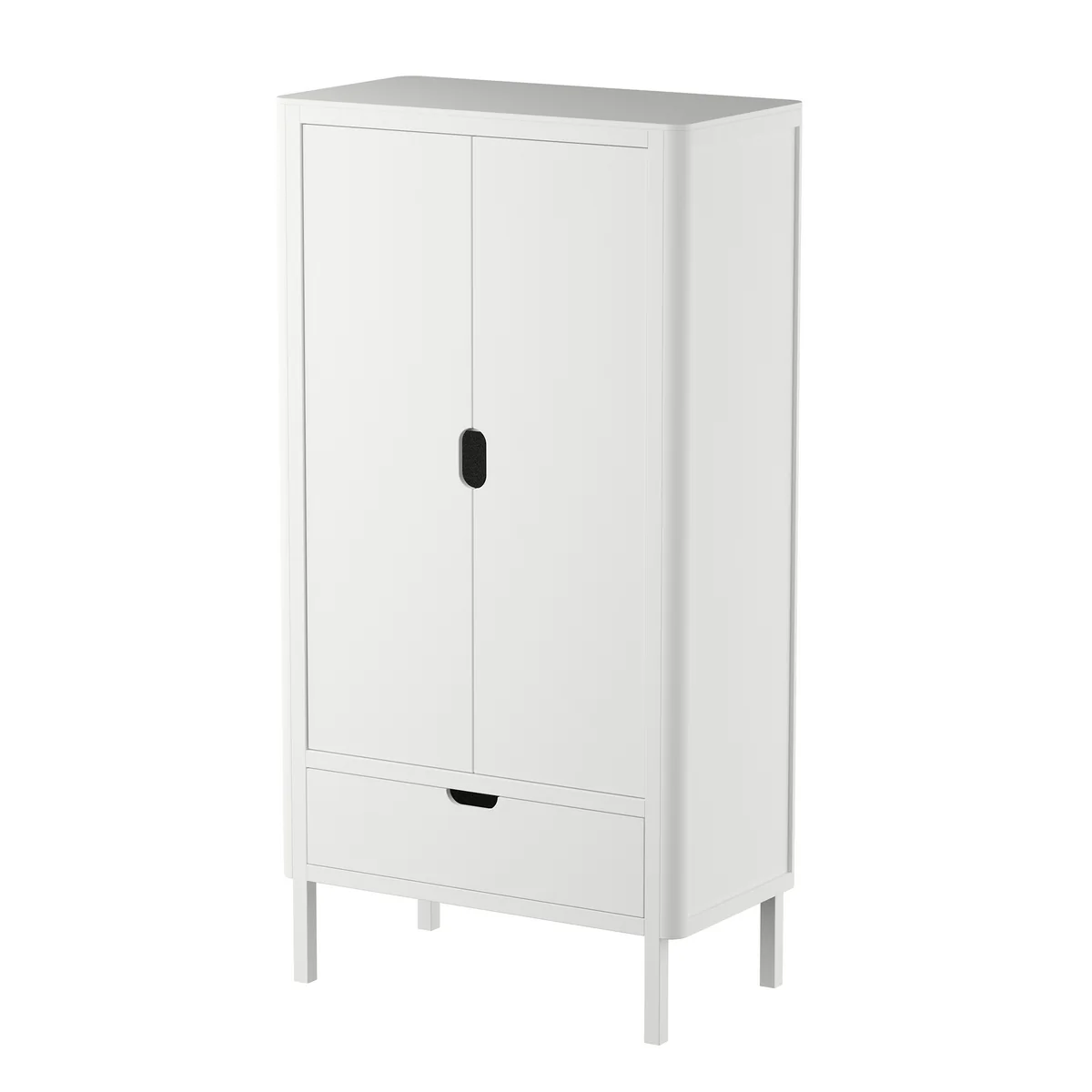 Sebra - Kinder-Kleiderschrank 2-türig, classic white