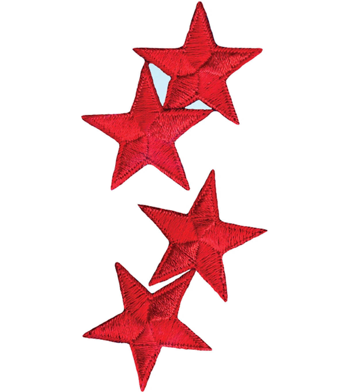 Wrights 1 Red Stars Iron On Patches 4pk