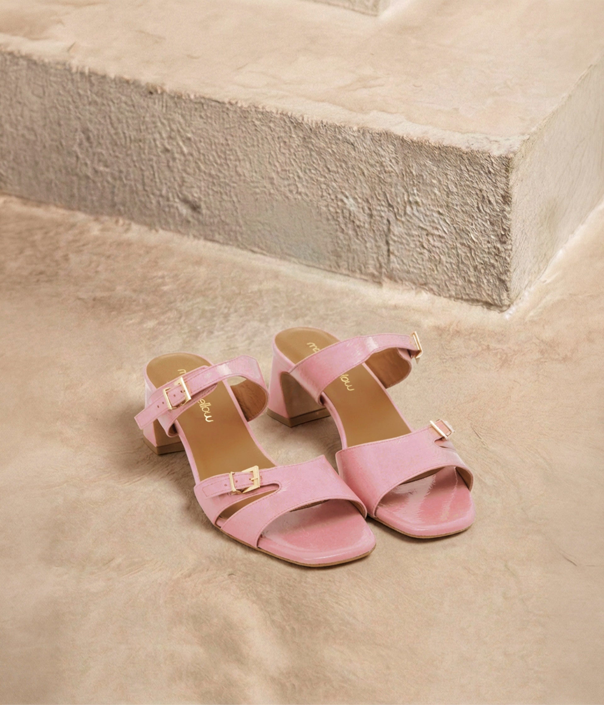 Mules vernies roses Bali
