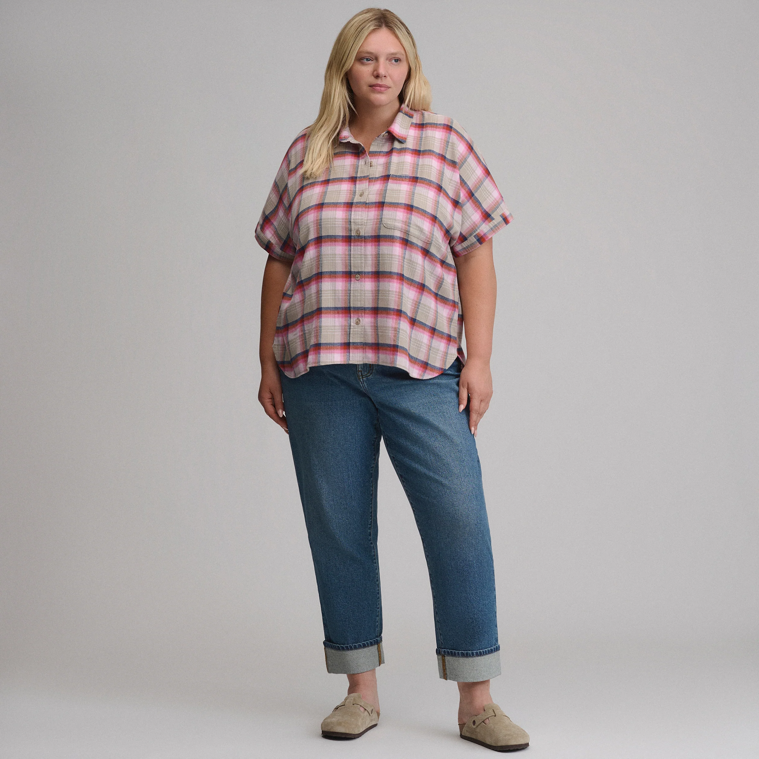 Women's W Field Flex Flannel Short-Sleeve Shirt