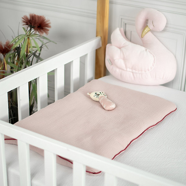 Oreiller plat en gaze de coton Jeanne