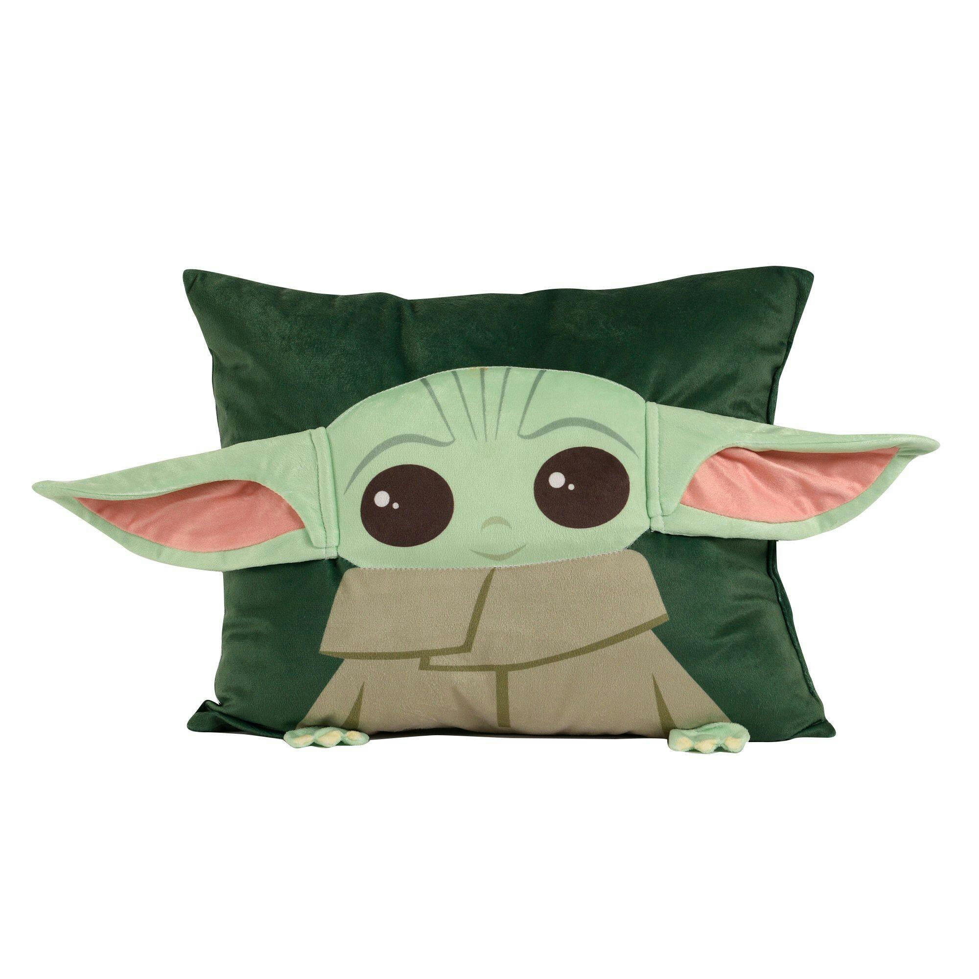 Nemcor Star Wars The Mandalorian Ultra-Soft Mink Dimensional Pillow, 13 x 16-in