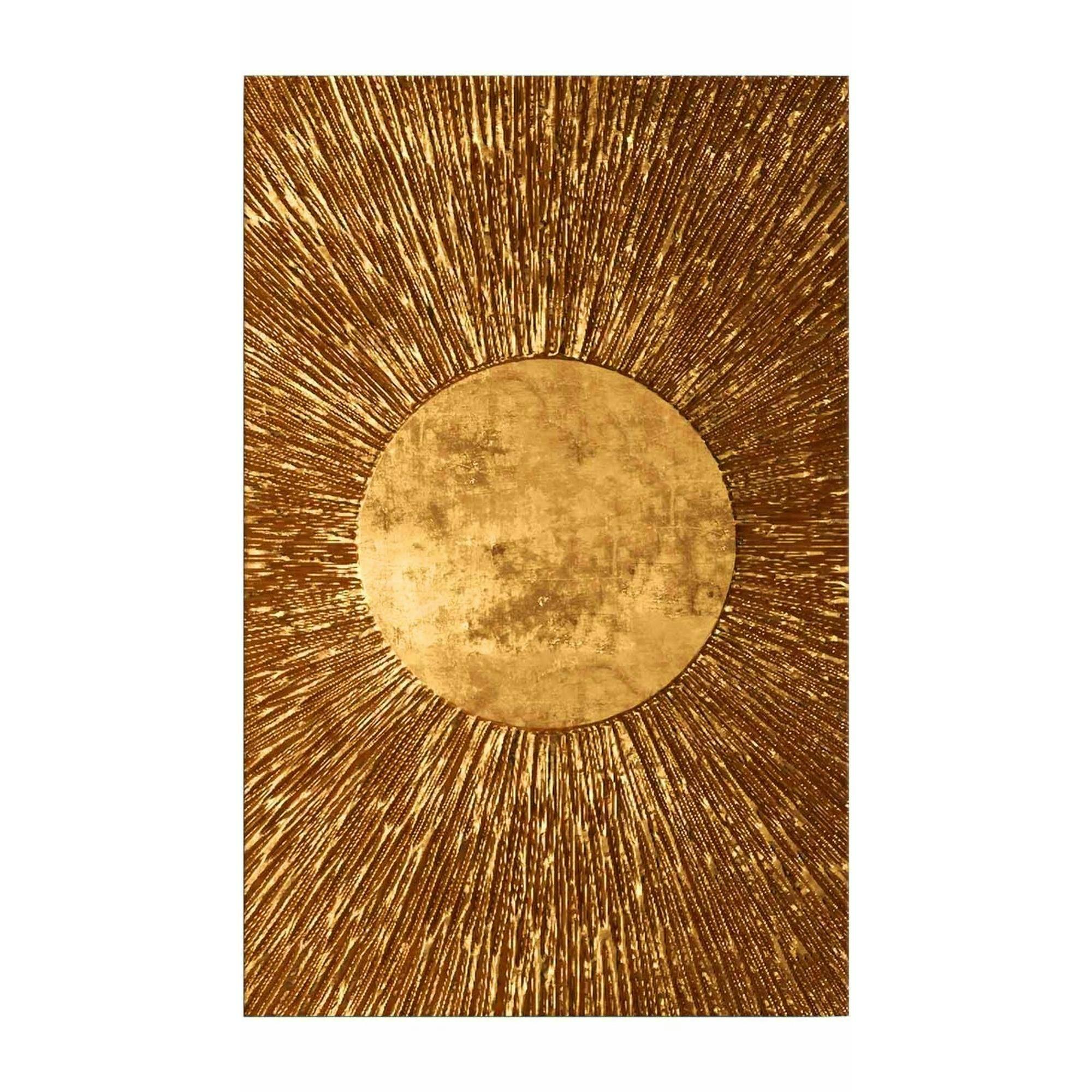 Tableau doré motif soleil – sur toile