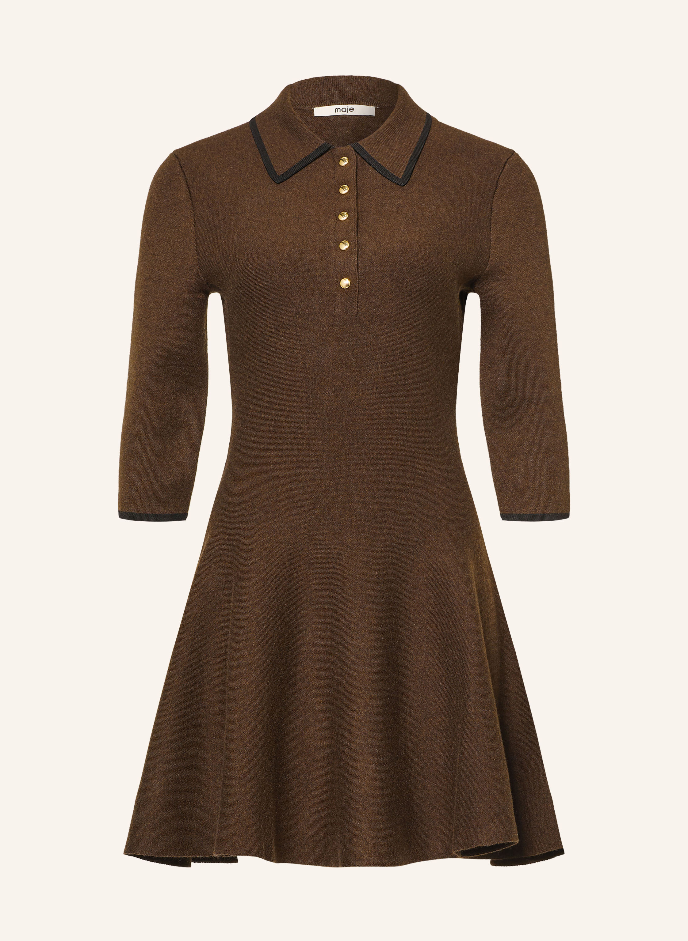 maje Strickkleid mit 3/4-Arm