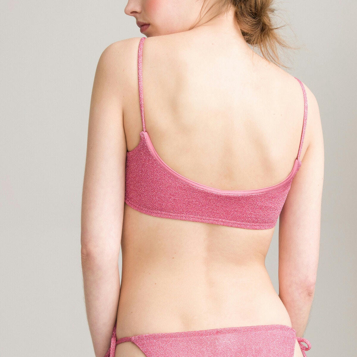 Haut de maillot de bain brassière, à paillettes