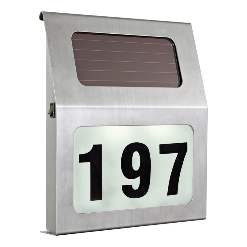 Applique LED solaire avec numéro de maison 2 x 0,07 W EGLO