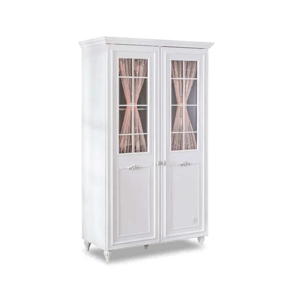 Romance 2 deurs kledingkast met ramen meisjeskamer