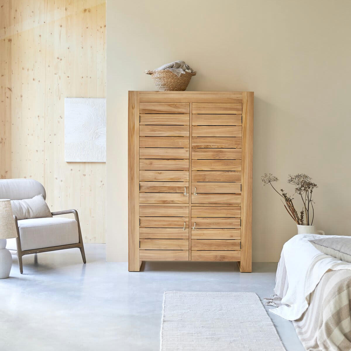 MINIMALYS - Armoire en teck massif