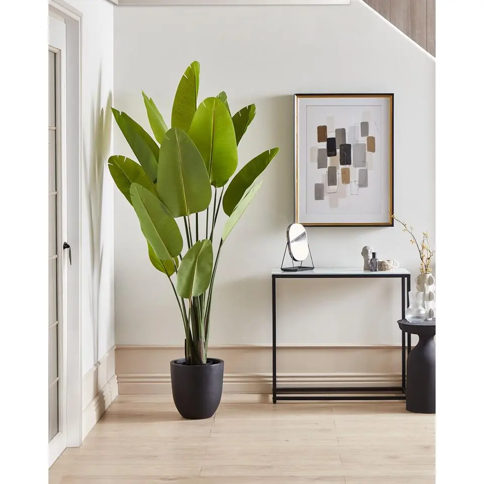 BANANA TREE - Kunstplant - Groen - 187 cm - Synthetisch materiaal