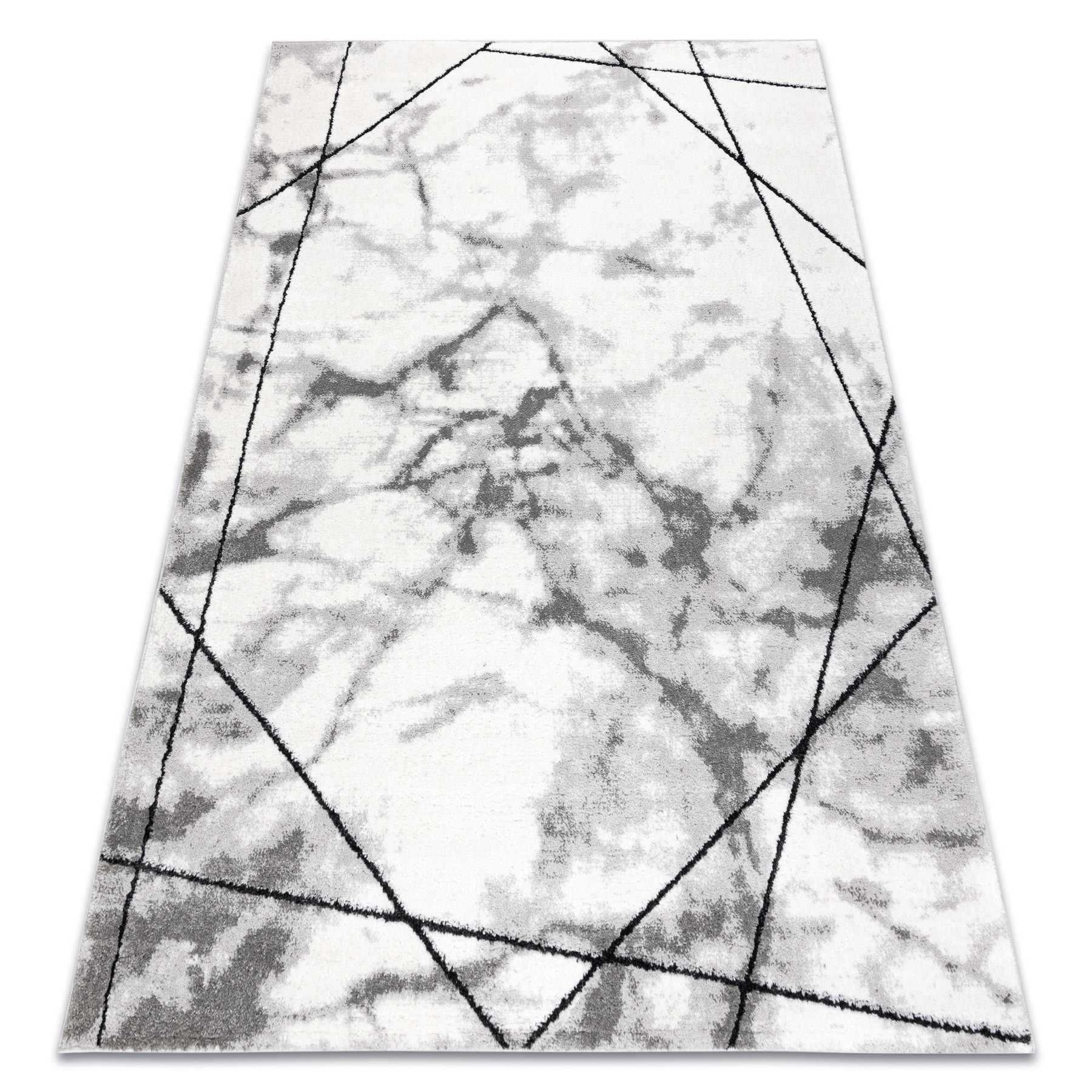 Dywan nowoczesny COZY Lina, geometryczny, marmur - 80x150 cm