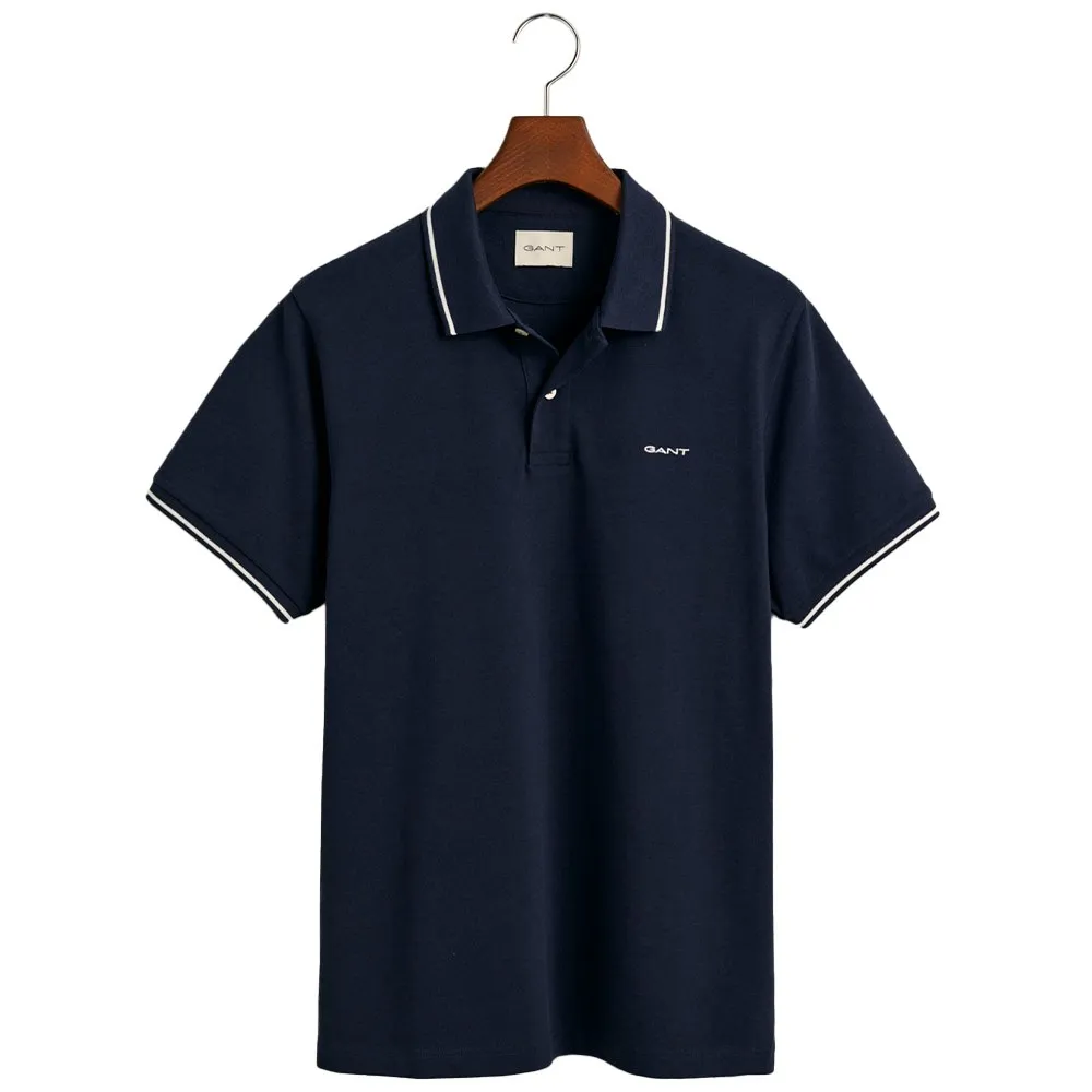 Gant Tipped Piqué short sleeve polo