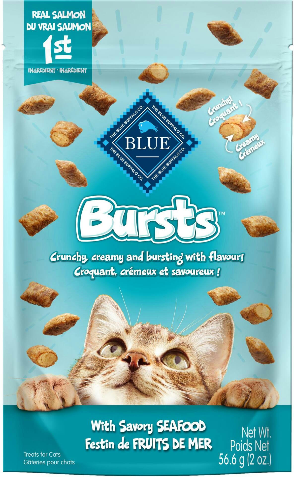 Blue Buffalo BLUE Bursts Seafood Filled Cat Treats
