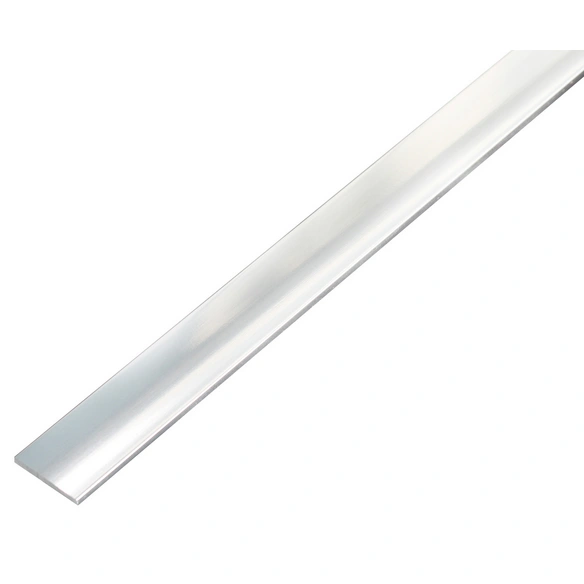 Flachstange, LxBxH: 1000 x 15 x 2 mm, chromfarben