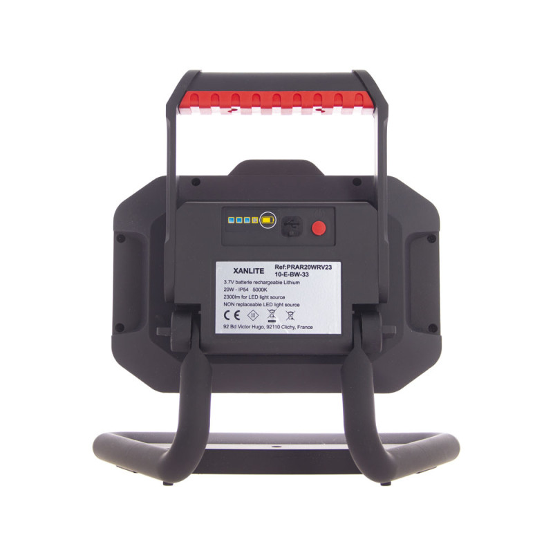 Projecteur LED portable noir 2300 lm 20 W XANLITE