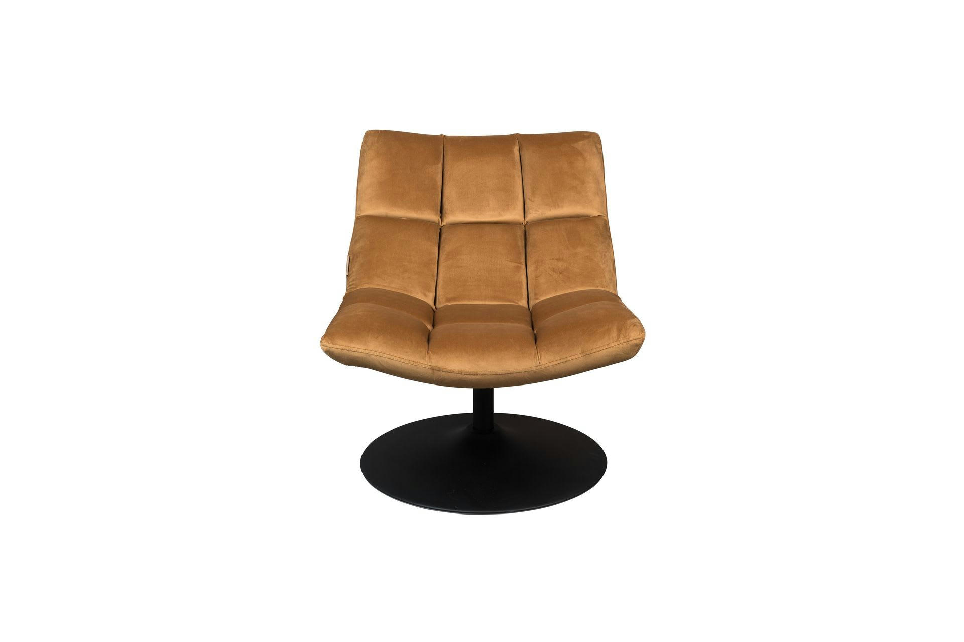 BAR - Chaise lounge en velours marron