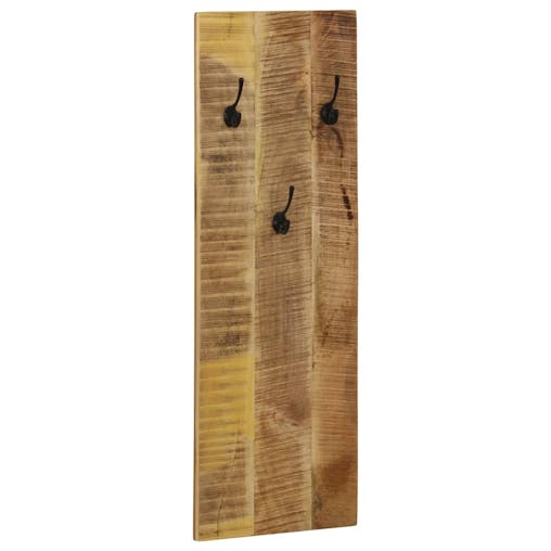 NNEVL Wall-mounted Coat Racks 2 pcs Solid Mango Wood 36x110x3 cm
