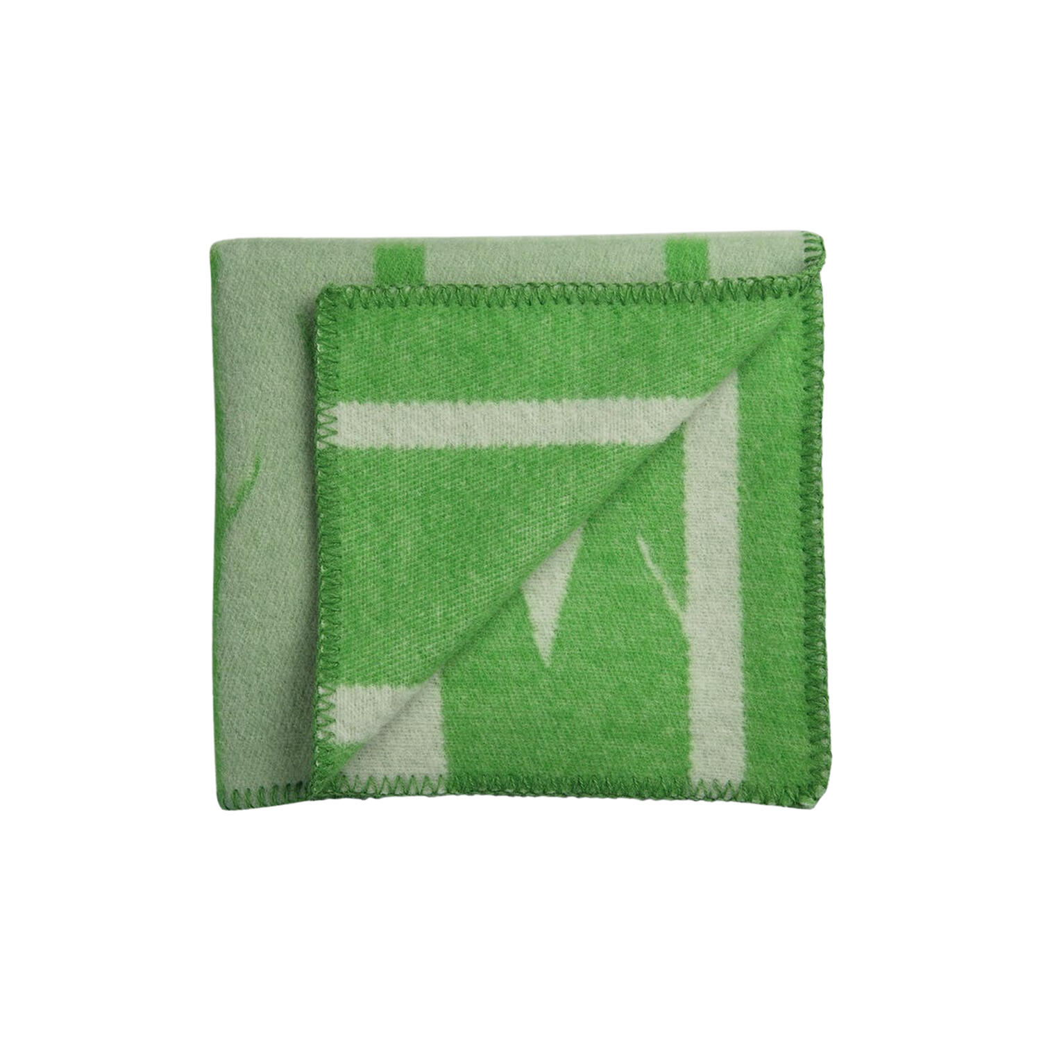 KROKODILLE Half Size Throw, green/natural