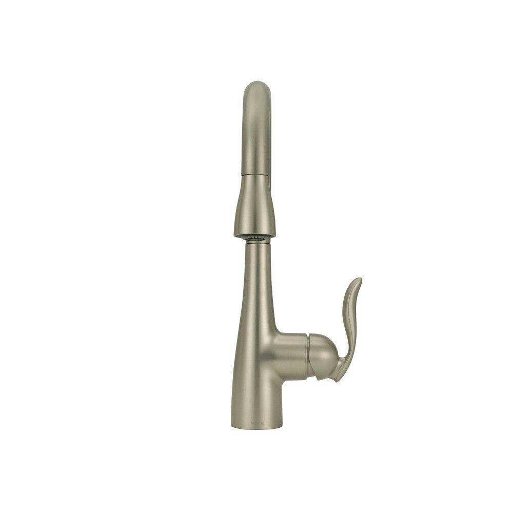 Moen® Arbor Single Handle Pull Down Sprayer Kitchen Faucet with Power Clean, Stainless Steel