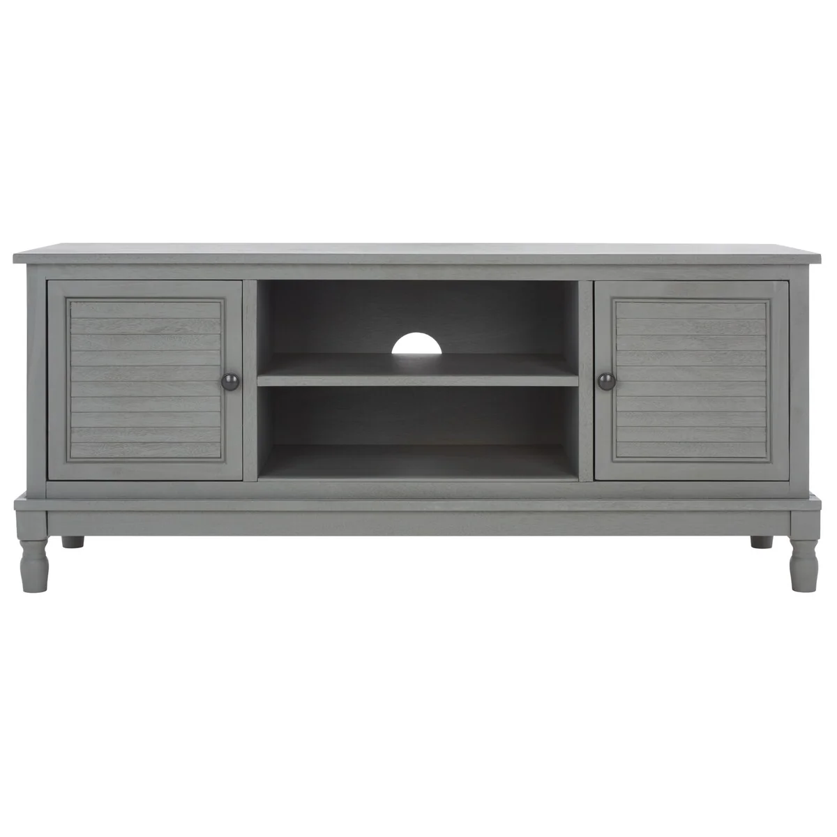 SAFAVIEH Caitlyn 2 Door 1 Shelf Media Stand - 47 W x 16 D x 20 H - 47Wx16Dx20H