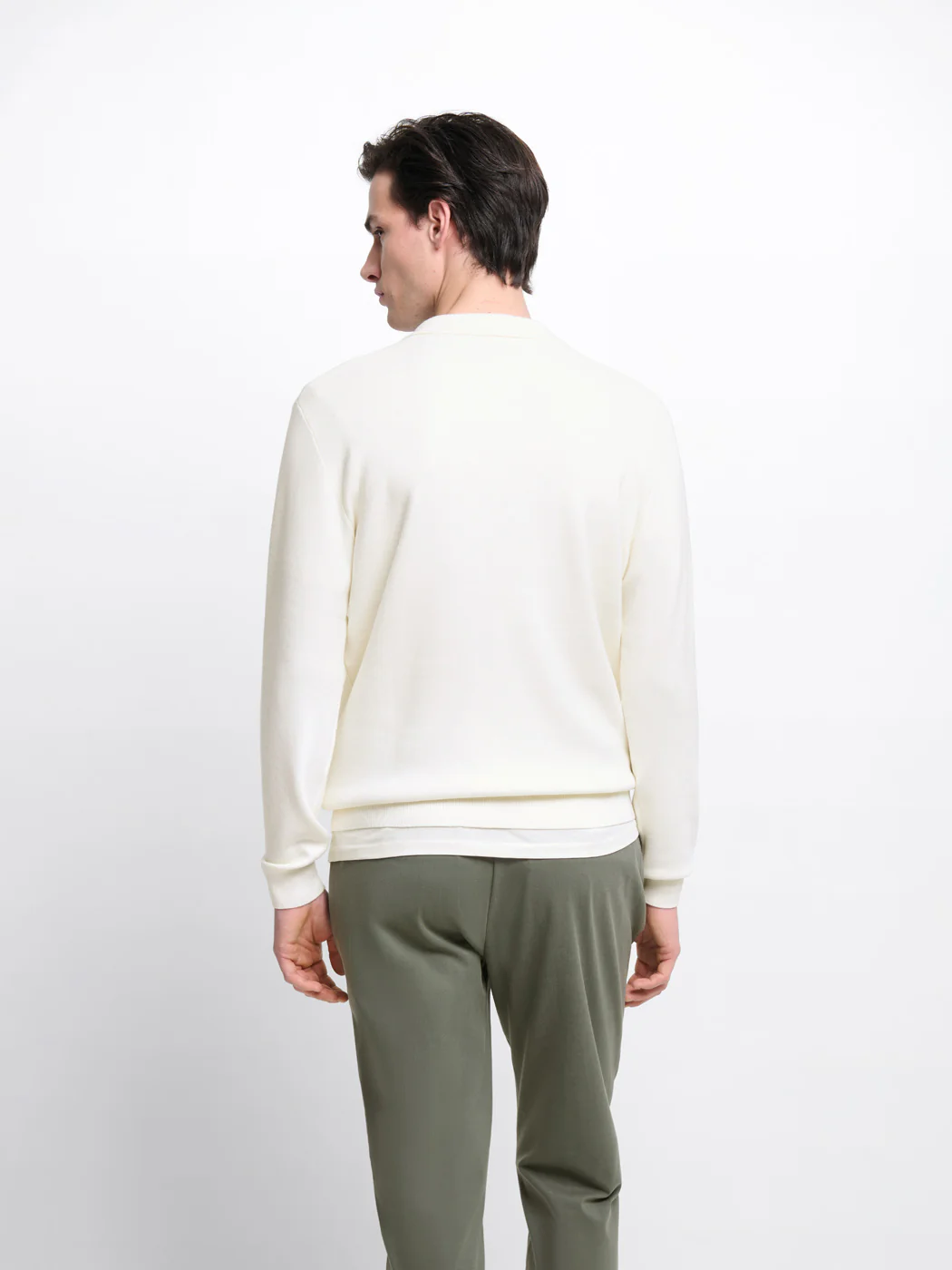 Pull col polo zippé en viscose certifiée