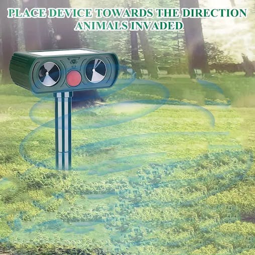 NNETM Emerald Solar Ultrasonic Animal Repellent