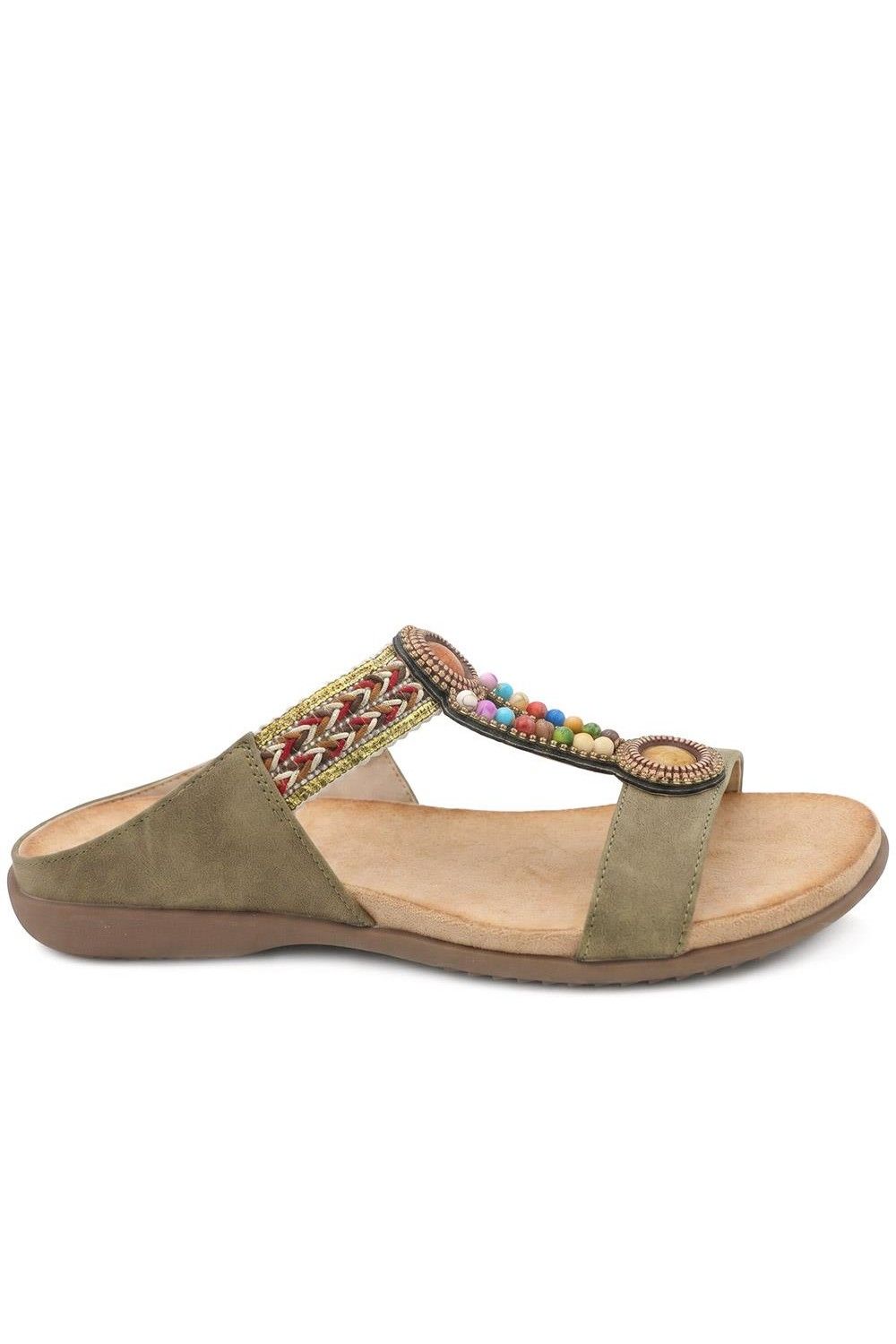 Pavers Beaded Lightweight Mule Sandals