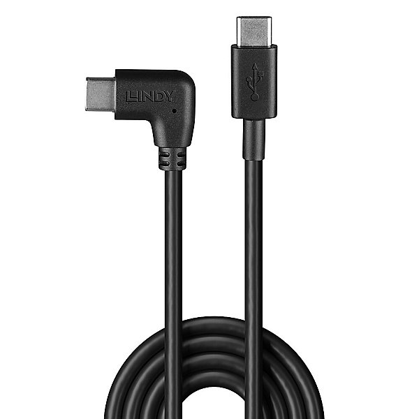Câble USB C -USB-C coudé 50cm LINDY