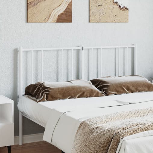 NNEVL Metal Headboard White 152 cm