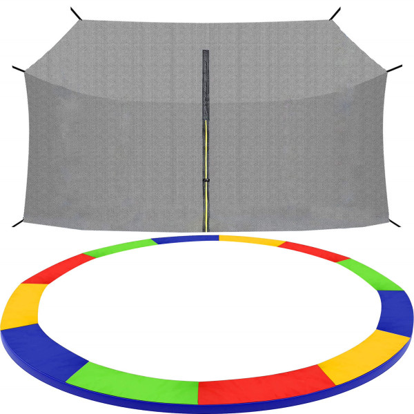 Siatka do trampoliny zewnętrzna z osłoną na sprężyny 427 cm 14 FT 8 słupków