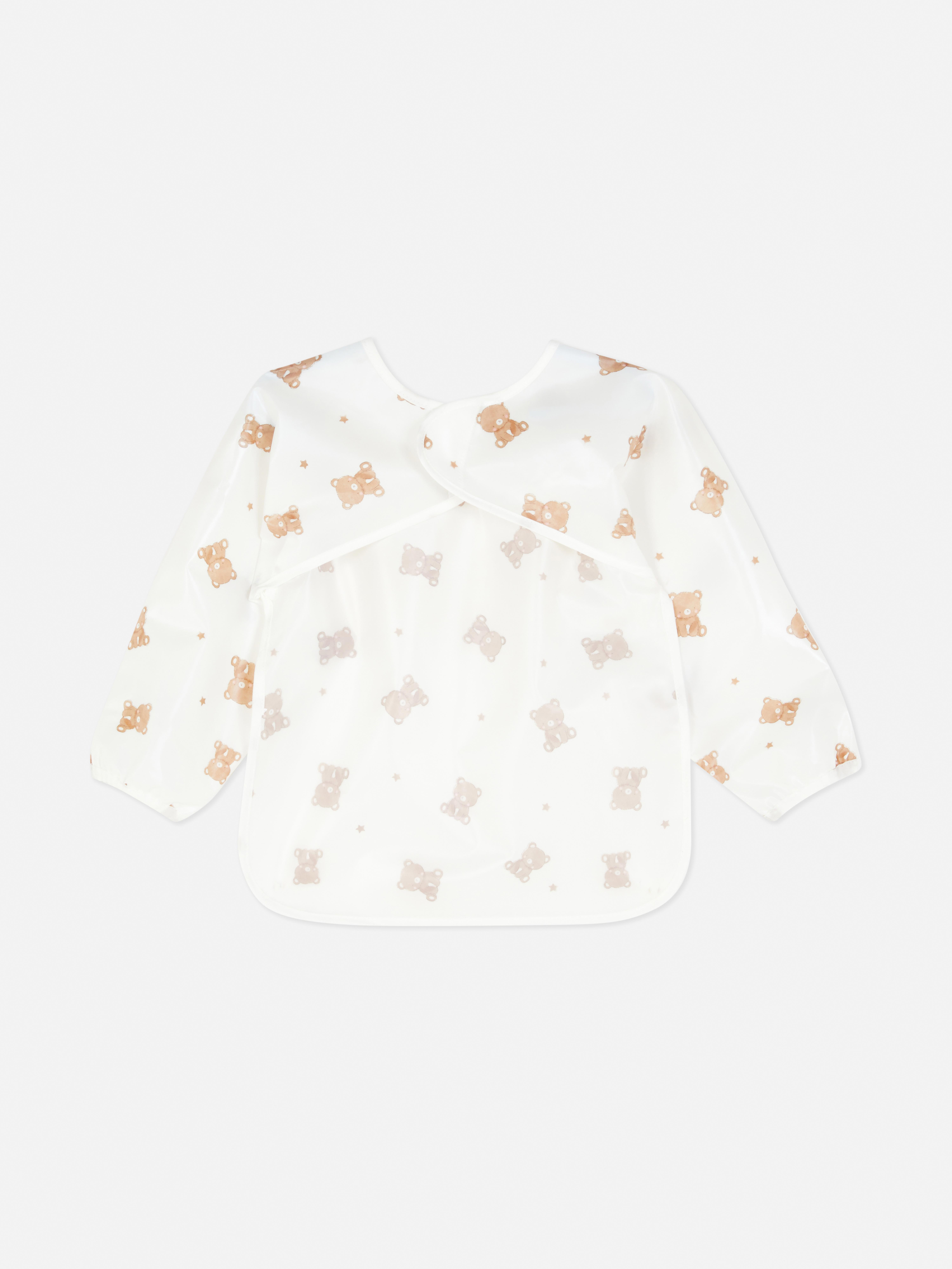 Bear Print Coverall Bib