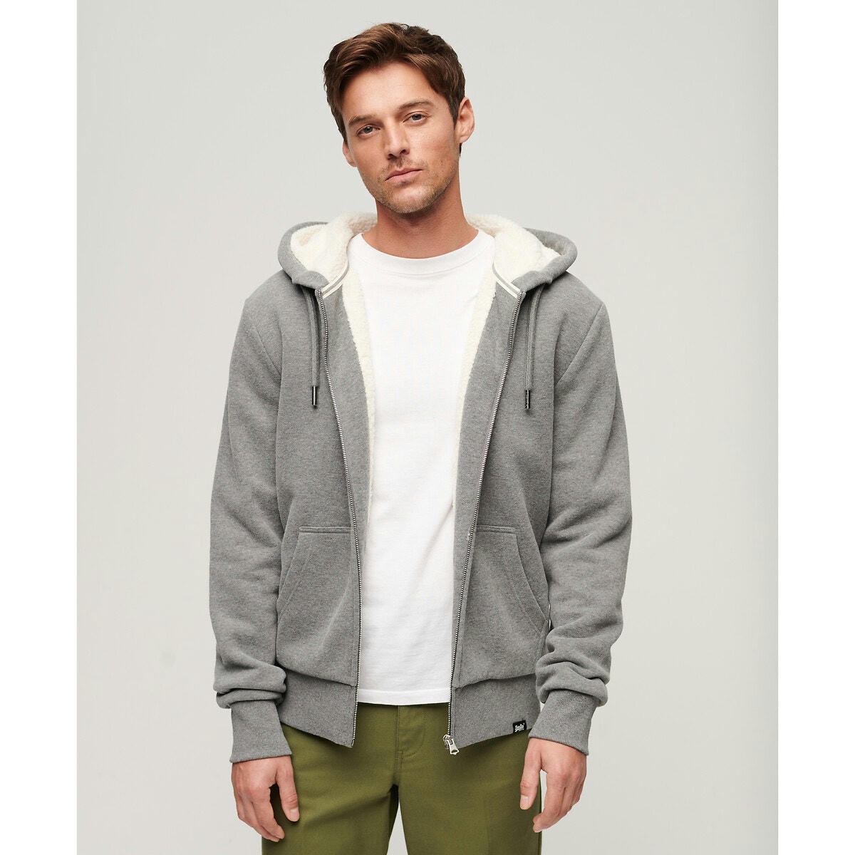 Sweat à capuche zippé Essential Borg