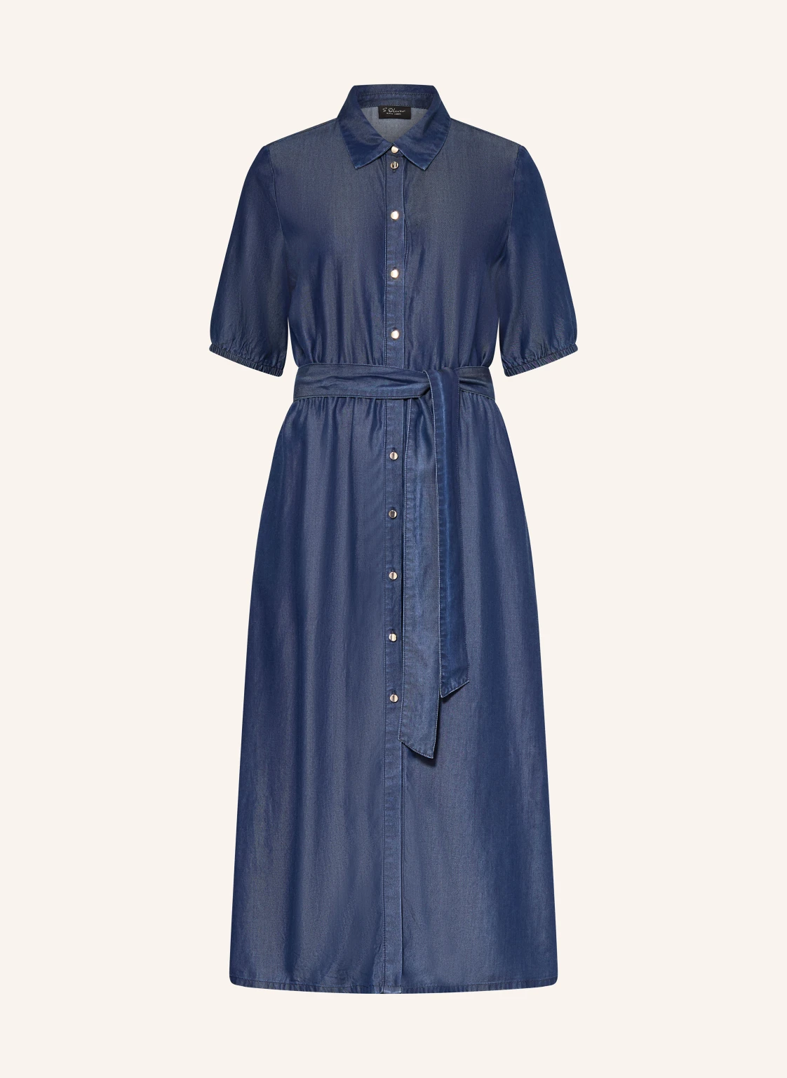 s.Oliver BLACK LABEL Hemdblusenkleid in Jeansoptik
