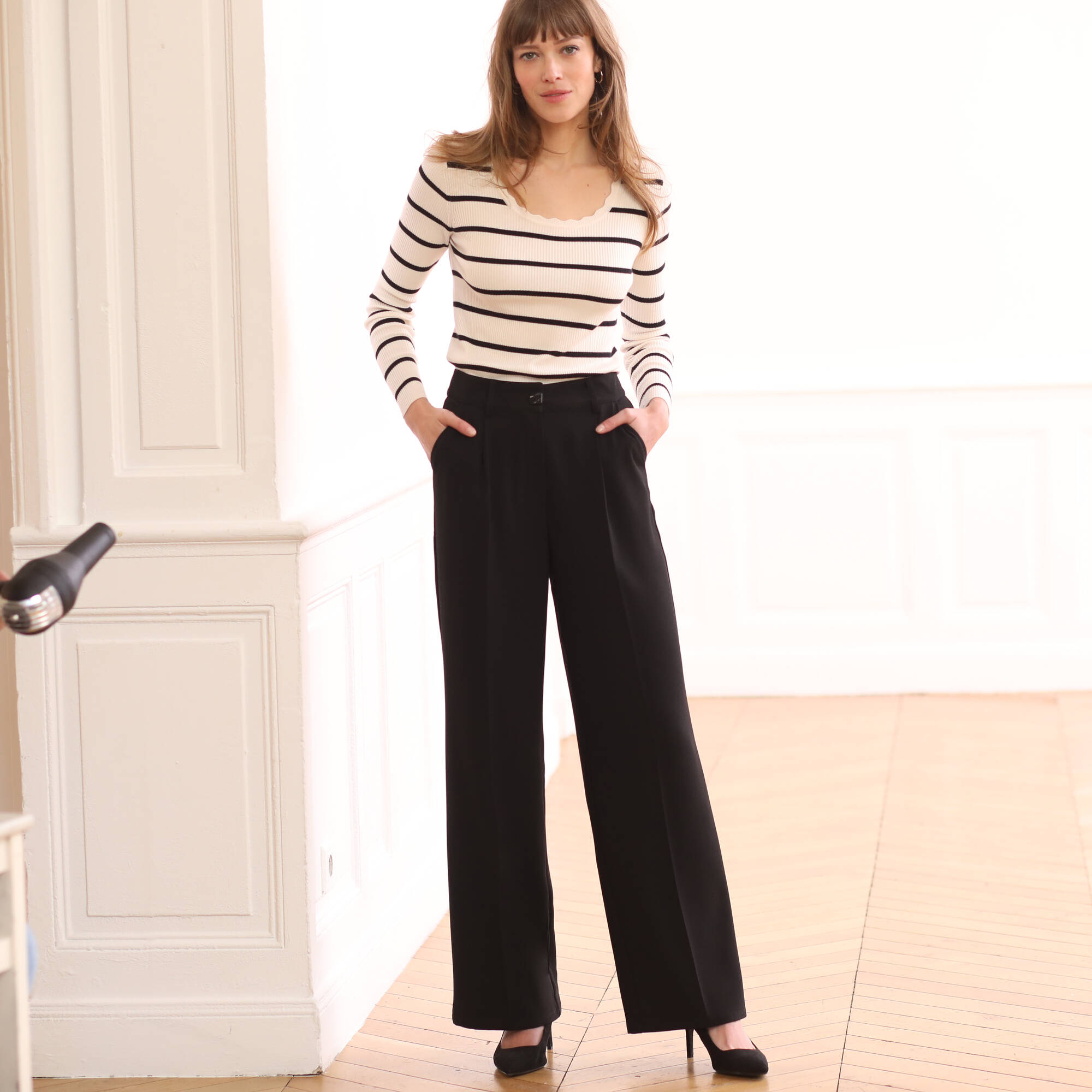 Pantalon large fluide