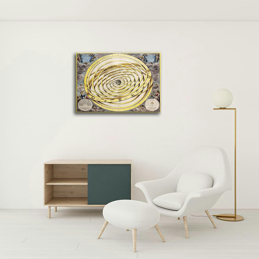 - Tableau cartographie ancienne carte No.14 40x50cm