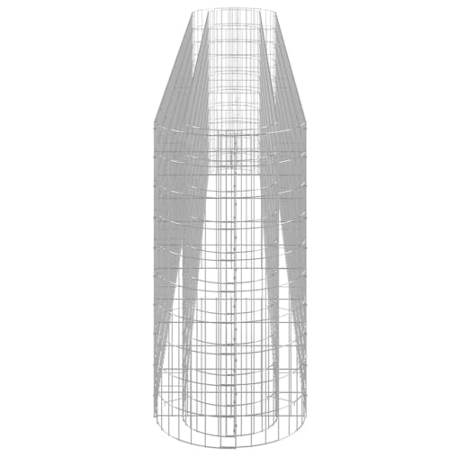 NNEVL Gabion Raised Bed Galvanised Iron 400x50x100 cm