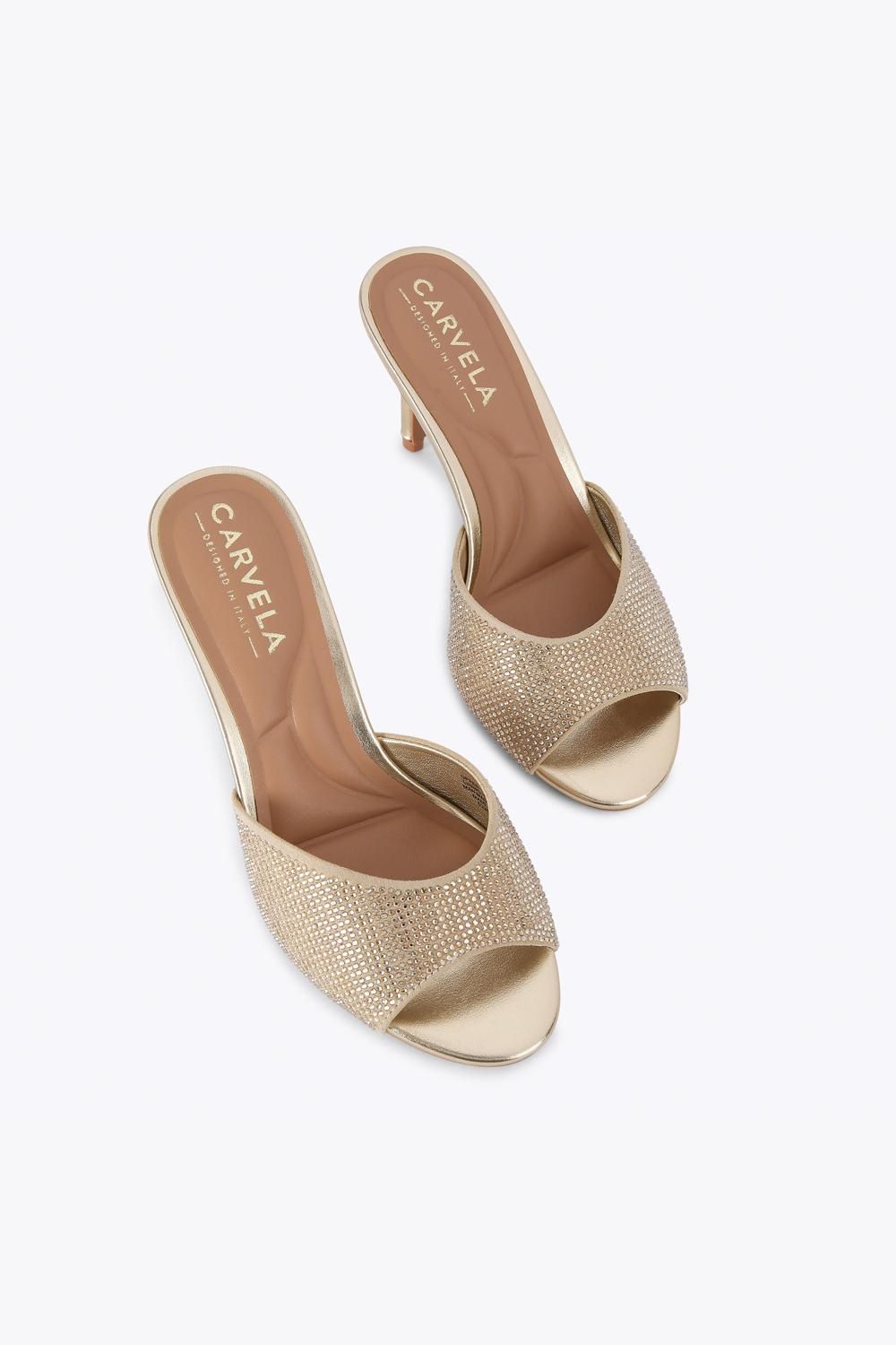 Carvela Silvia Mule' Fabric Heels