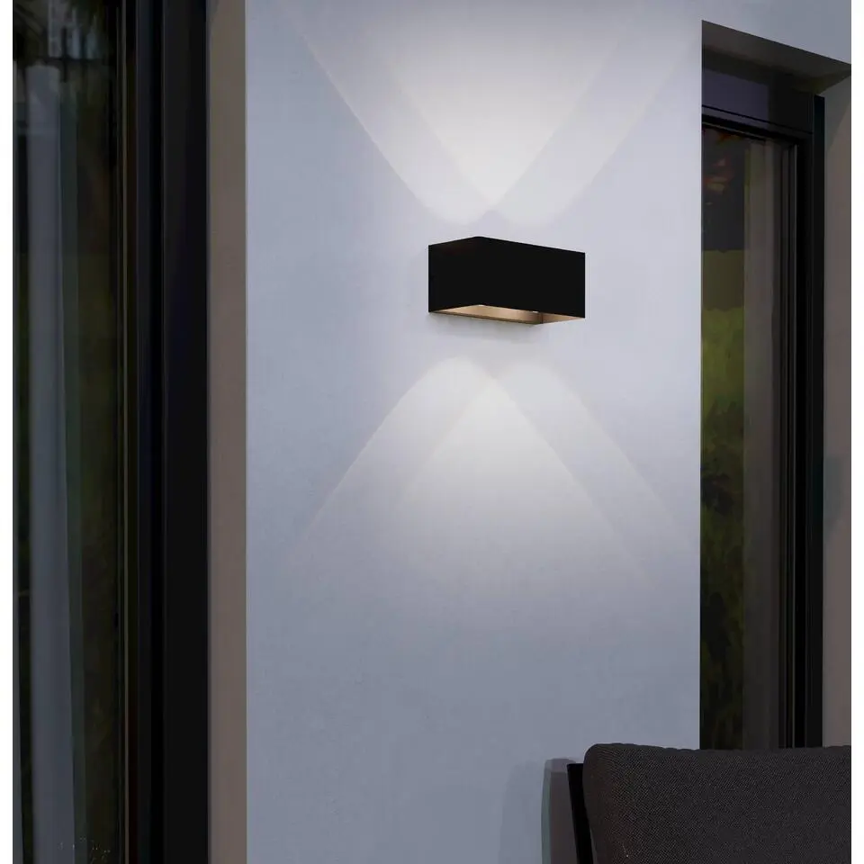 EGLOLesmoWandlampBuiten-LED-24cm-Zwart